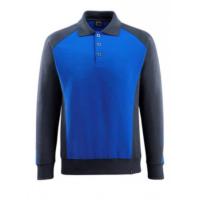 Polo Sweatshirt royal/dark navy