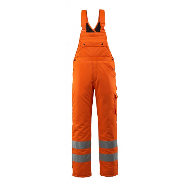Winter Bib & Brace hi-vis orange