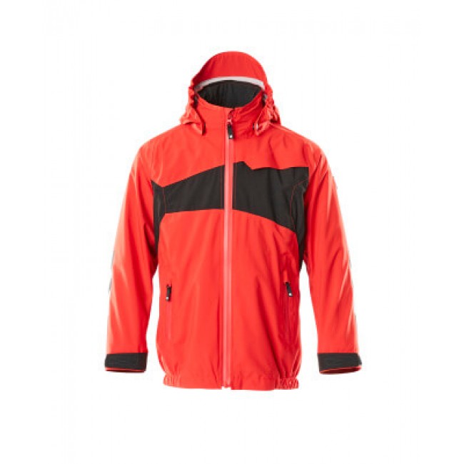 Outer Shell Jacket for children traffic red/black