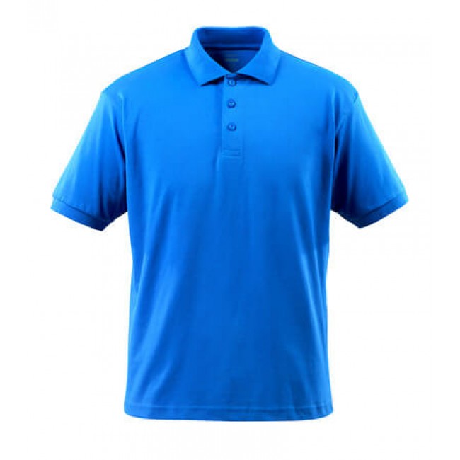 Polo shirt azure blue