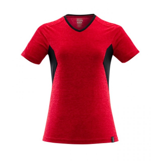 T-shirt traffic red-flecked/black