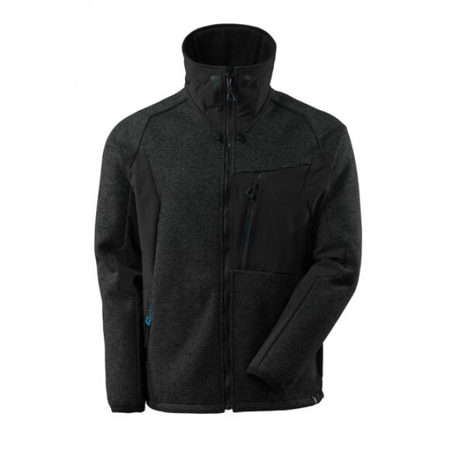 Knitted Jacket with zipper black Knitted Jacket with zipper black