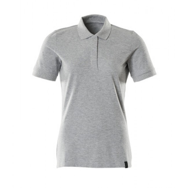 Polo shirt grey-flecked