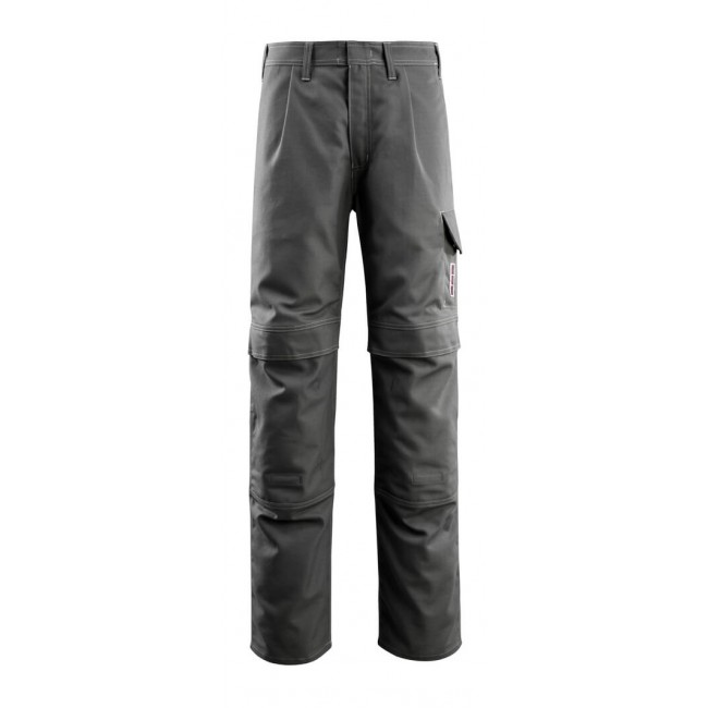 Trousers with kneepad pockets dark anthracite