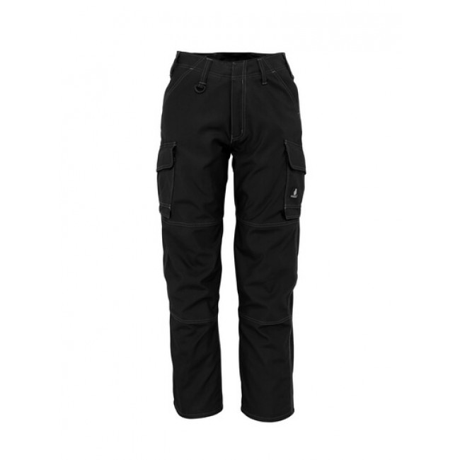 Trousers with thigh pockets black