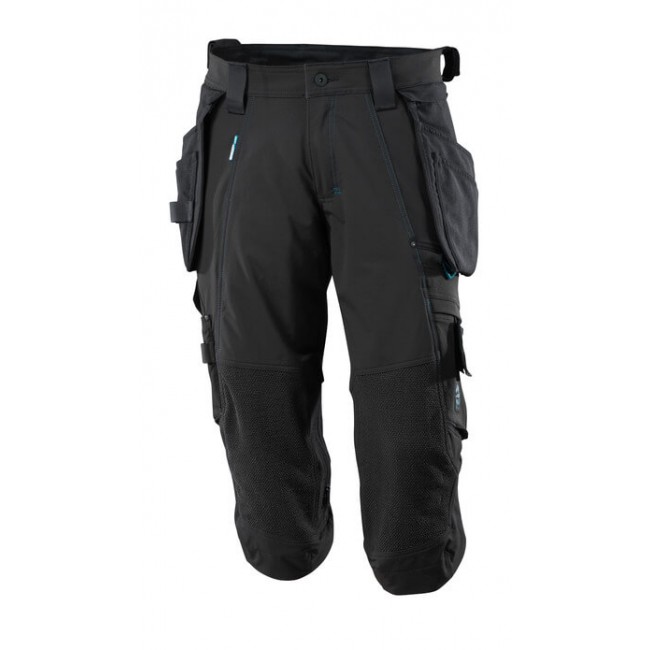 ¾ Length Trousers with kneepad pockets and holster pockets black