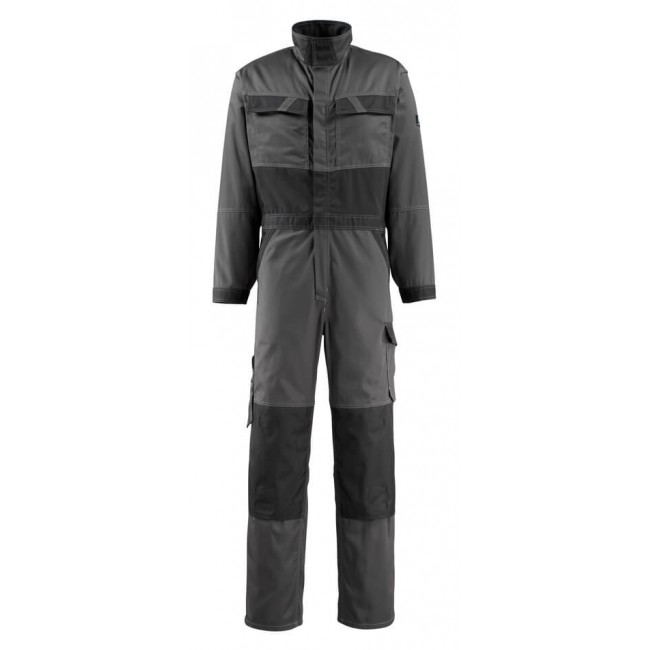 Boilersuit with kneepad pockets dark anthracite/black