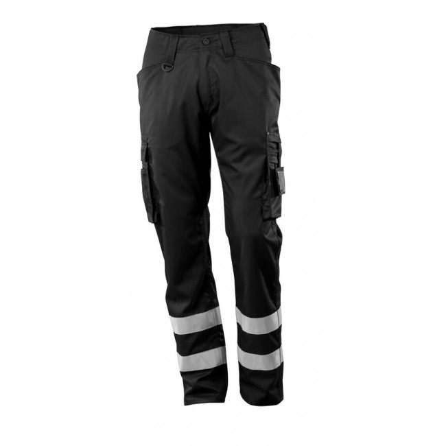 Trousers with thigh pockets black Trousers with thigh pockets black