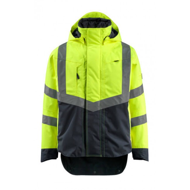 Outer Shell Jacket hi-vis yellow/dark navy