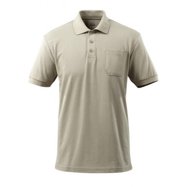 Polo Shirt with chest pocket light khaki
