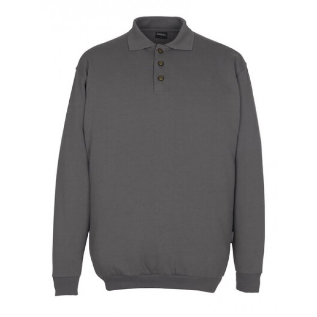 Polo Sweatshirt anthracite
