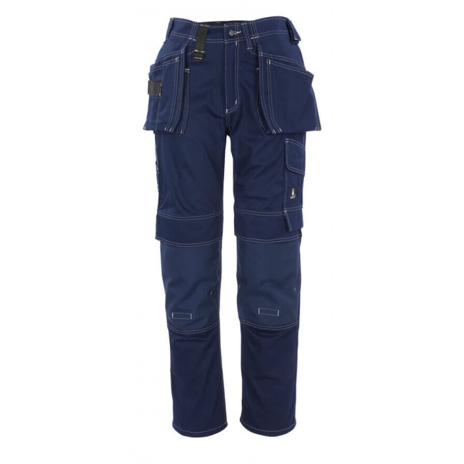 Trousers with kneepad pockets and holster pockets  navy